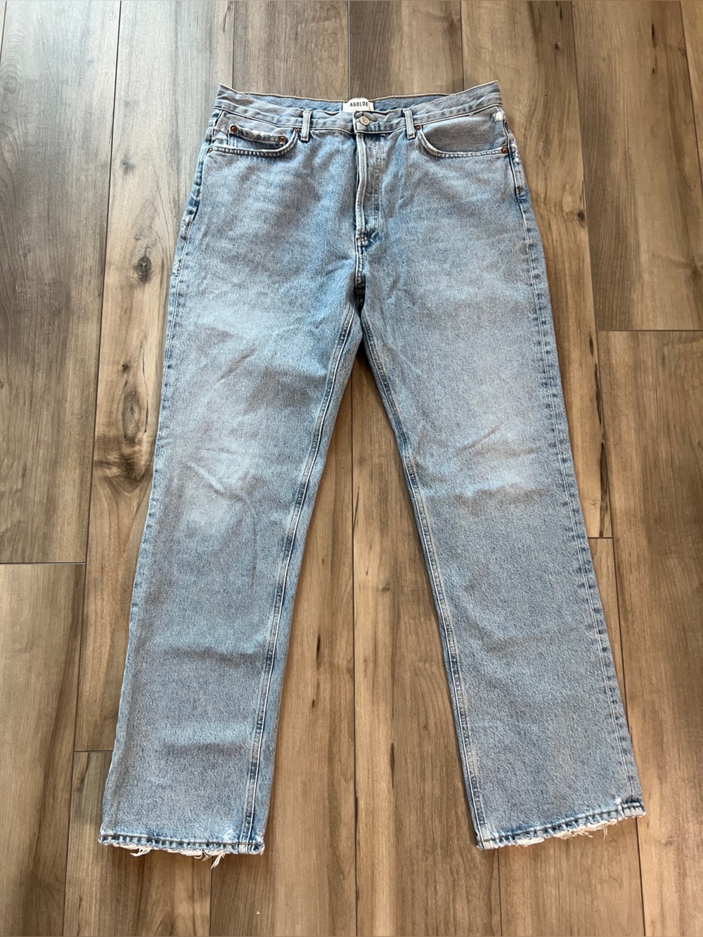Agolde Light wash Ren Jeans Size 31 Wideleg